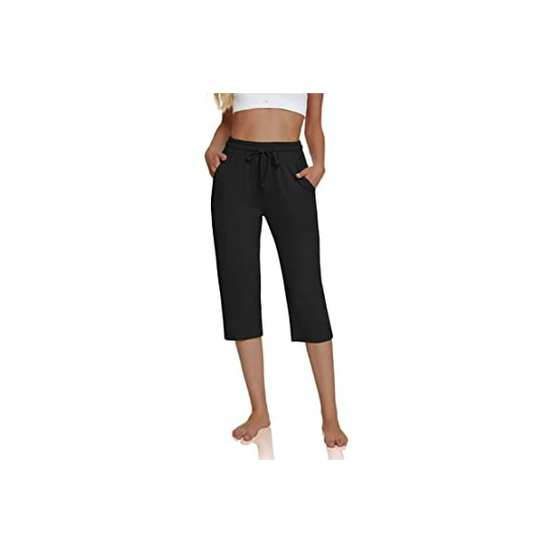 UEU Womens Wide Leg Yoga Pants Drawstring Workout Comfy Lounge Pants with Pockets 